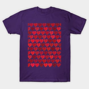 Roses heart pattern T-Shirt